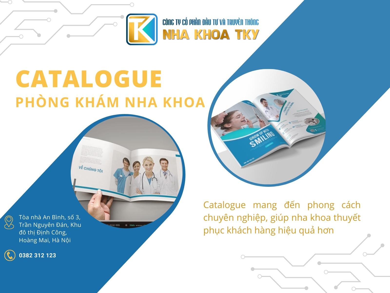 Nha khoa cần có Catalogue để cung cấp thông tin và hình ảnh cho khách hàng